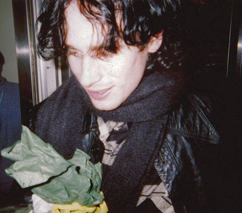 Jeff Buckley with fans after his performance at Shinjuku Liquid Room on January 30, 1995 in Tokyo, Japan. Jeff Buckley, Tokyo Japan, Tokyo, Japan, Leather, White, Black