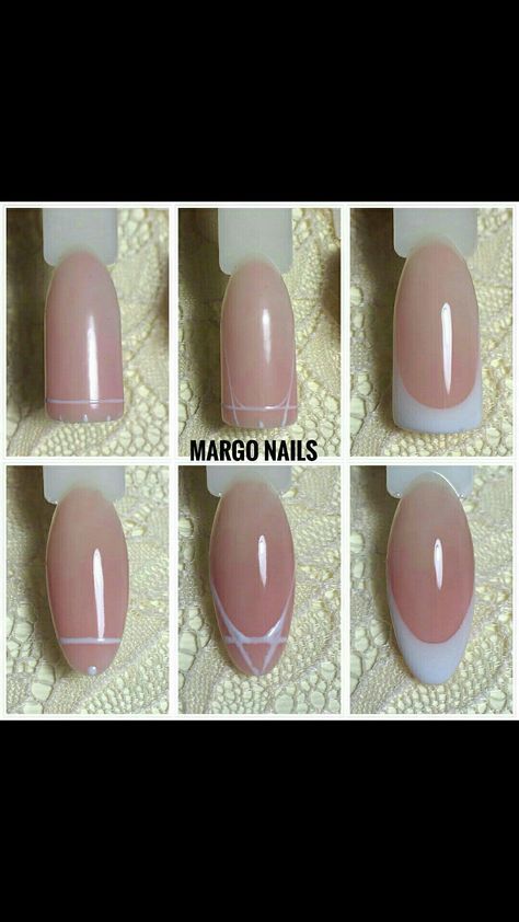 Ideas For Nails, Gel French Manicure, Nail Techniques, Diy Acrylic Nails, Nagel Tips, Gel Nails Diy, Work Nails, French Acrylic Nails, Nail Art Designs Diy