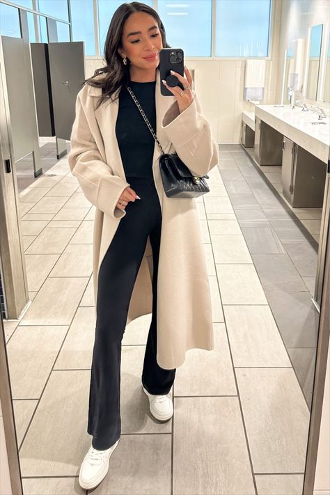 Oat Coat Outfit, White Wool Coat Outfit Winter, Creme Coat Outfit, Off White Coat Outfit, Long Cream Coat Outfit, Cream Long Coat Outfit, Long White Coat Outfit, Ivory Coat Outfit, Cream Wool Coat Outfit