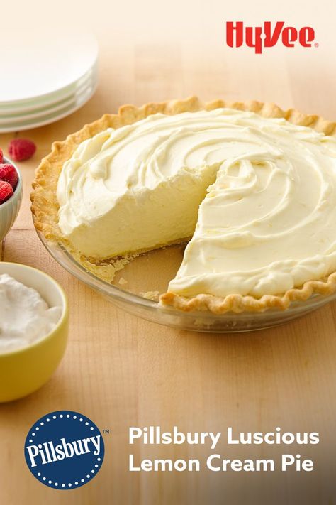 Lemon Cream Pie, Lemon Pie Recipe, Lemon Cream Pies, Lemon Dessert Recipes, Cream Pie Recipes, Perfect Pies, Lemon Cream, Delicious Pies, Lemon Desserts