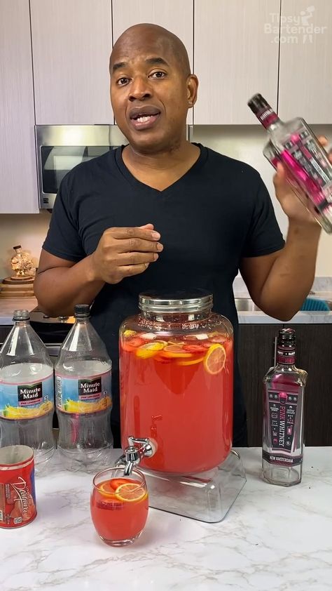 Pink Whitney Jungle Juice Recipe, Tipsy Bartender Recipes Parties, Drinks To Make With Pink Whitney, Best Jungle Juice Recipe Tipsy Bartender, Pink Whitney Punch Recipes, Cheap Jungle Juice Recipe, Summer Jungle Juice, Pink Jungle Juice, Jungle Juice Alcoholic Parties