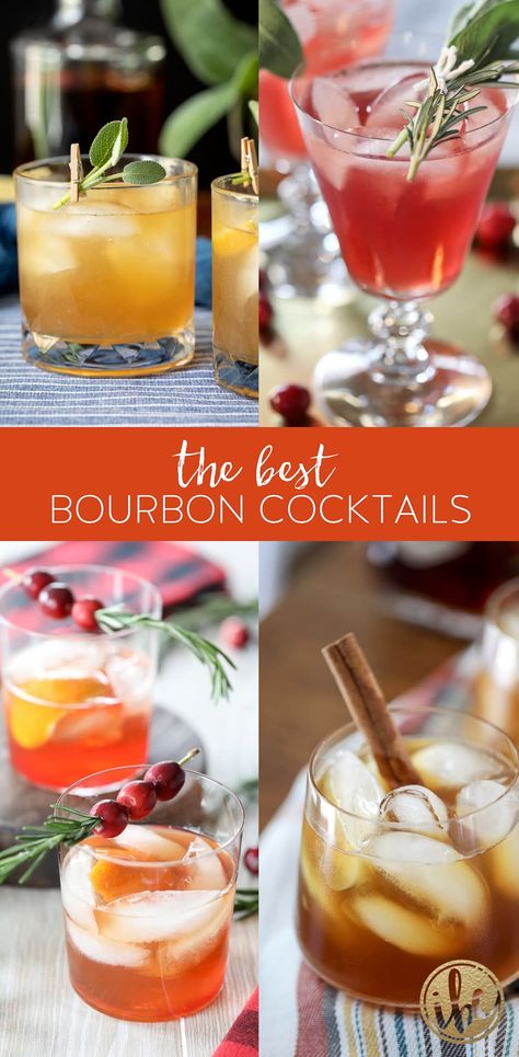 Burbon Drinks, Easy Bourbon Cocktails, Bourbon Mixed Drinks, Bourbon Drinks Recipes, Cocktails Easy, Easy Mixed Drinks, Bourbon Cocktail Recipe, Best Bourbon, Bourbon Cherries