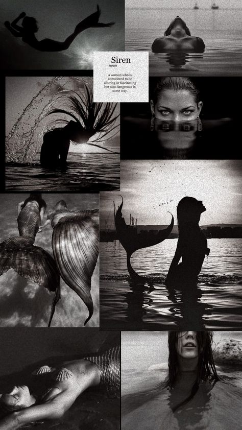 Dark Siren Aesthetic Wallpaper, Mermaid Asthetics Wallpaper, Sirencore Wallpaper, Pices Aesthetic Wallpaper, Dark Mermaid Aesthetic Wallpaper, Siren Archetype Aesthetic, Siren Pictures, Siren Core Wallpaper, Sirene Aesthetic