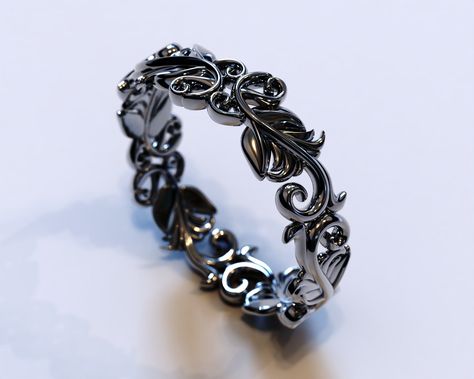 "A perfect Black Gold Leaf Wedding Band for the woman you love. Gothic Style ★See A Video Of This Amazing Ring Here★ https://youtu.be/BLmXIlqHyF4 💚PAYMENT PLAN-  Starting from $100 per Installment, You can get it now and pay for it later - contact us today for more details. ▬ ▬ ▬ ▬ ▬ ▬ ▬ ▬ ▬ ▬ ▬ ▬ ▬ ▬ ▬ ▬ 💚 Remember - With Vidar Boutique your satisfaction is GUARANTEED! ▬ ▬ ▬ ▬ ▬ ▬ ▬ ▬ ▬ ▬ ▬ ▬ ▬ ▬ ▬ ▬  Details  Details: SKU: VBWEDD02 Ring Details:  Metal/weight/detail: 14K Black Gold Back to our shop: https://etsy.me/2KvbWFN ★Ask for different karat pricing. ★Size: Please include your size at the \"message to seller\" during checkout.  ★Can be made to any size requested, ask us about it. ★Ring Sizing: No charge ★ VIDAR BOUTIQUE VALUES ★ ✔ Your satisfaction is GUARANTEED! (Please read our Goth Wedding Bands, Black Wedding Band For Women, Gothic Wedding Ring, Haunted Wedding, Black Gold Engagement Rings, Wedding Gothic, Nature Inspired Wedding Ring, Nature Wedding Ring, Wedding Ring Black