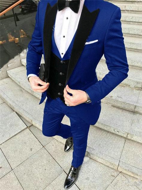 Tuxedos & Tailcoat. We are suit and women dress factory . we can make any colors ,any size and any styles , welcome order and whole. Green Prom Tuxedo, Slim Fit Wedding Dresses, Suit For Prom, Purple Tuxedo, Formal Wedding Suit, Men Suits Wedding, Fitted Party Dress, Vest And Bow Tie, Royal Blue Blazers