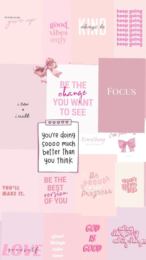 pink aesthetic collage quote mood board for wallpaper Mood Board Quotes, Pretty Wallpaper Ipad, Cute Home Screen Wallpaper, Positive Quotes Wallpaper, Wallpaper Iphone Boho, Bible Verse Background, Notebook Cover Design, Inspirational Quotes Wallpapers, Wallpaper Iphone Summer