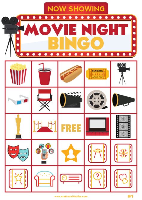 movie night games movie night games ideas movie night games 1980 movie night games online movie night drinking games movie night party games fun movie night games family movie night games movie night themed games best movie night games Movie Night Games, Movie Night Fundraiser, Bingo Movie, Movie Theatre Birthday Party, Movie Night Printables, Movie Theater Party, Birthday Movie Night, Movie Theme Birthday Party, Hollywood Birthday Parties