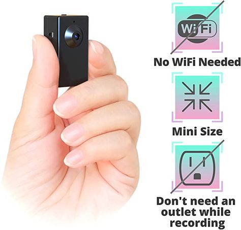 Amazon.com : Spy Camera Without WiFi – Body Hidden Camera - Mini Spy Camera Motion Activated - Secret Nanny Cam Recorder with HD Video – Portable Stealth Spying Recording Cameras for Home Security Easy to Use : Camera & Photo Hidden Cameras For Home, Recording Camera, Spy Devices, Tiny Camera, Mini Spy Camera, Covert Cameras, Hidden Spy Camera, Spy Cam, Nanny Cam