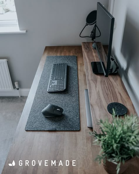 📸:  @spawnpoiint  Our Desk Shelf is designed to last a lifetime and is suited to almost any modern work configuration, providing subtle organization for your space. It is made from premium Walnut or Maple.  #homeoffice #wfh #computer Work Desk Design, Laptop Workspace, Desk Organizing, Home Office Set Up, Room Concept, Walnut Desk, Home Studio Setup, Desk Inspiration, Desk Shelf