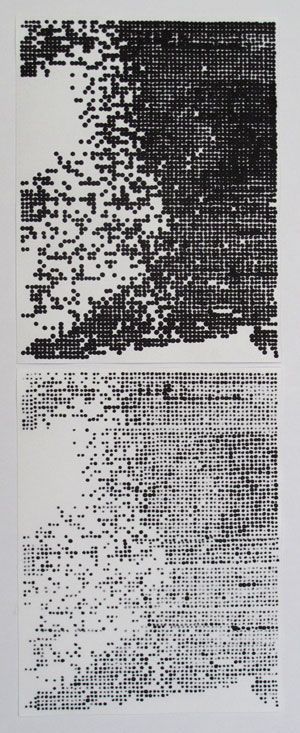 CORINNE LAROCHE - Her (a part of),2010 Tusche auf Papier, 42 x 16 cm Berlin Drawing, Graphisches Design, Generative Design, Glitch Art, Generative Art, Visual Design, Arbor, Graphic Design Inspiration, Sculpture Art