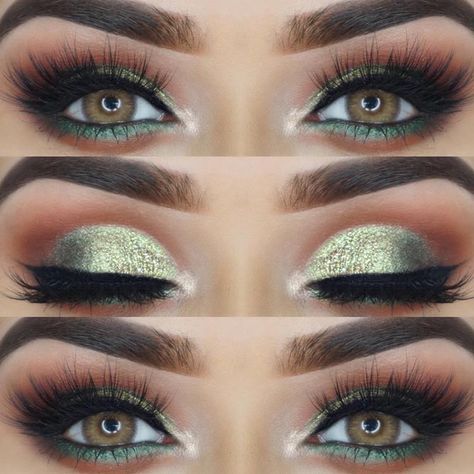 42 Most Attractive Makeup Ideas for Dark Green Eyes Makeup Verde, Dark Green Eyes, Make Up Designs, Attractive Eyes, Best Eyeshadow, Green Makeup, Makijaż Smokey Eye, Gold Makeup, Bold Makeup