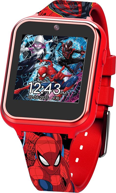 The Spiderman kids smart watch comes loaded with kid-friendly features for your child to enjoy smart wearables just like the grown ups! However unlike smartwatches for adults, this watch is designed specifically with kids in mind. Spiderman Kids, Boys Watches, Selfie Camera, Pink Watch, Voice Recorder, Smart Kids, Kids Watches, Vintage Mickey, Learning Games