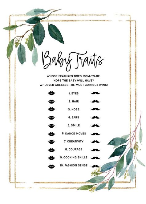 Baby Shower Green, Sage Green Baby Shower, Free Baby Shower Invitations, Bird Baby Shower, Free Baby Shower Games, Baby Shower Theme Decorations, Garden Baby Showers, Green Baby Shower, Free Baby Shower