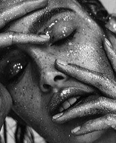 | photographer inspiration | photographer idea | film photography ideas | #Photography #Photographers Eyes Closed, Her Eyes, White Photo, A Black, Hands On, Feel Like, A Woman, Glitter, Black And White