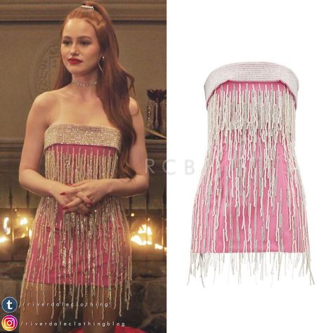 Fringe Dress Outfit, Riverdale Fashion, Fashion Journal, Outfits Vestidos, Fashion Journals, The Attico, Cheryl Blossom, Miss Dress, Glam Looks