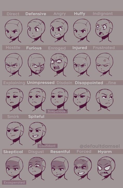 Different Types Of Smiles Drawing, Mad Chibi Expression, Chibi Poses Angry, Angry Chibi Face, Insane Face Reference, Chibi Expressions Faces, Annoyed Chibi, Angry Facial Expressions Drawing, Annoyed Facial Expression