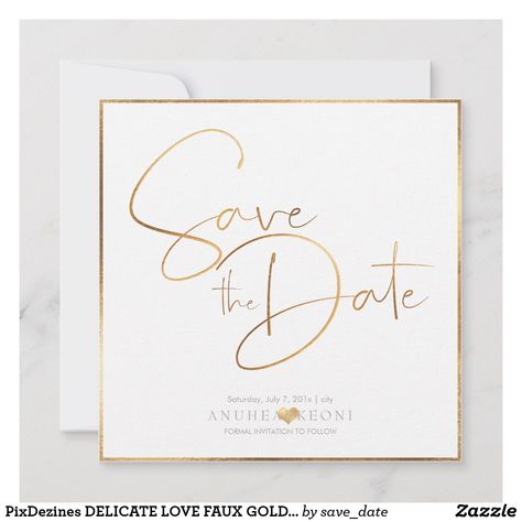 Diy Background, Gold Save The Dates, Save The Date Designs, Background Diy, Formal Invitation, Dynamic Design, Save The Date Cards, Wedding Designs, Save The Date