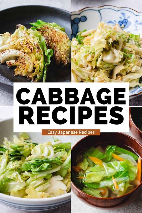 Looking for an easy way to cook with cabbage? These Japanese Cabbage Recipes will help you enjoy this delicious vegetable with simple ingredients. Try them out today! Recipes Using Chinese Cabbage, Cabbage Recipe Japanese, Japanese Cabbage Salad Recipes, Japanese Cabbage Soup, Cabbage Recipe Asian, Yamitsuki Cabbage, Quick Japanese Recipes, Recipes With Cabbage Healthy, Japanese Cabbage Recipes