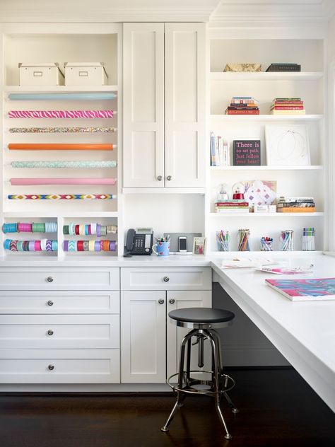 12 Craft Room Ideas That Will Spark Creativity Craft Room Ideas, Floor To Ceiling Cabinets, Office Architecture, Small Pantry, Craft Room Design, Custom Built Ins, Architecture Landscape, Set Of Drawers, Small Laundry Rooms