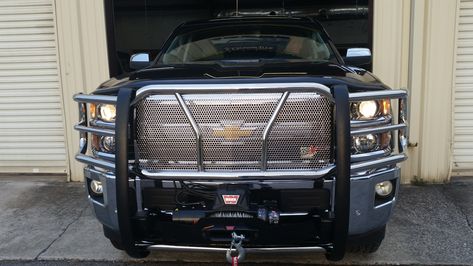 Westin HDX Stainless Steel winch grill guard with Warn Winch call 256.355.1622 2016 Chevy Silverado 1500, Toyota Tundra Accessories, Ford F150 Accessories, 2008 Chevy Silverado, Tundra Accessories, 2016 Chevy Silverado, Decatur Alabama, Flush Mount Led Lights, 2014 Toyota Tundra