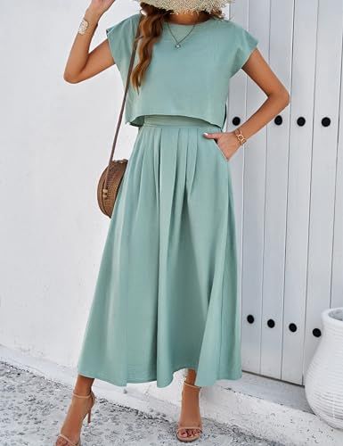 Spring Blouse Outfit, Long Skirt Suits, Ruched Midi Skirt, Langer Rock, Elegante Casual, Weave Style, Medan, Outfit Casual, Skirt Suit