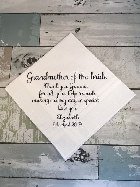 Father Of The Groom Gift, Personalized Handkerchief Wedding, Father In Law Gifts, Father Of The Groom, Wedding Gifts For Parents, Wedding Handkerchief, Wedding Present, Future Wedding Plans, Father In Law