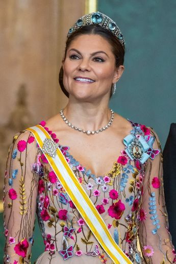 Crown Princess Victoria and Prince Daniel Attend State Banquet in Honour of the King and Queen of Spain Swedish Tiaras, Kokoshnik Tiara, Victoria Style, Kroonprinses Victoria, State Banquet, Queen Of Spain, Queen Of Sweden, Princess Sofia Of Sweden, Royal Crown Jewels