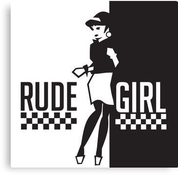 Rude Girl Canvas Print Tone Artwork, Rico Rodriguez, Making Pins, Ska Music, Skinhead Girl, Rude Girl, Ska Punk, Punk Movement, Girls F