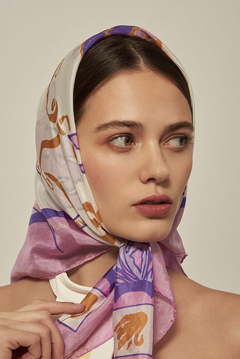 Aesthetic Scarf, Scarf Aesthetic, Scarf Photography, Head Scarf Tying, Face Drawing Reference, Head Scarf Styles, Face Photography, Hair Scarf, Female Portraits