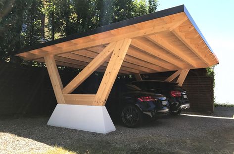 Wooden Carports, Modern Carport, Pergola Carport, Carport Garage, Carport Designs, Pergola Plans, Pergola Designs, घर की सजावट, Garage Design