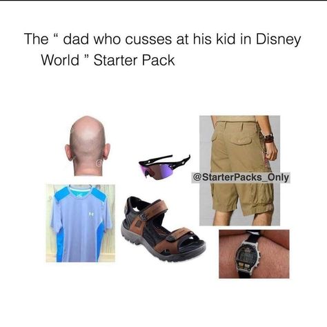 Dad Starter Pack, Starter Pack, Cute Casual Outfits, Disney World, Casual Outfits, Cars, Disney, Memes, Funny