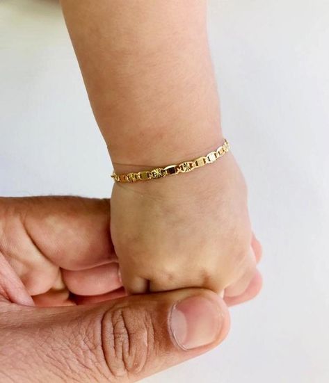 Newborn Baby/Childrens Boys/Girls Gold Filled Baby Bracelet | Etsy Baby Boy Jewelry, Baby Bracelet Gold, Baby Jewelry Gold, Kids Gold Jewelry, Small Earrings Gold, Boys Bracelets, Baby Bangles, Boys Jewelry, Kids Bracelets