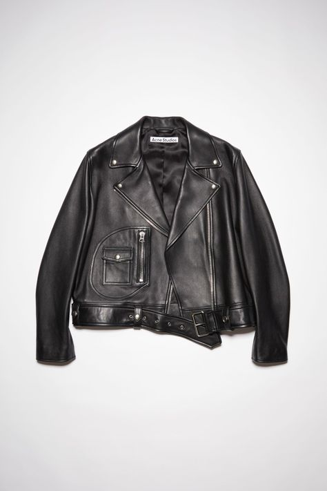 Black Leather Biker Jacket, Direct Marketing, Galeries Lafayette, Leather Biker Jacket, Studio S, Black Leather Jacket, Childrens Shoes, Black Jacket, Biker Jacket