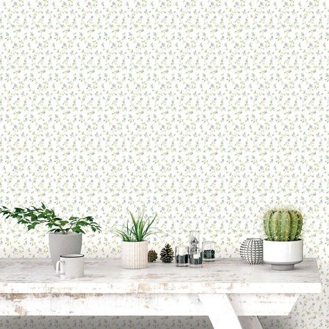 Brambly Cottage Capel 10m x 53cm Matt Paste the Wall Wallpaper Roll | Wayfair.co.uk Pretty Meadow, Dragonfly Wallpaper, Flower Trellis, Vine Trellis, Butterfly Dragonfly, Summer Furniture, English Country Garden, Smooth Wallpaper, English Country Gardens