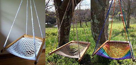 Twin Oaks Hammocks Diy Hanging Chair, Diy Swing, Porch Chairs, Hammock Stands, Hanging Beds, Wrought Iron Patio Chairs, Metal Pergola, Backyard Playground, Hammock Chair