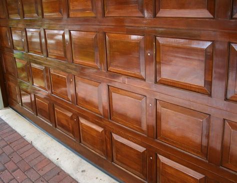 Staining Your Metal Garage Door - Anderson Garage Doors Wooden Garage Door, Metal Garage Doors, Garage Door Paint, Garage Door Types, Steel Garage Doors, Garage Door Styles, Metal Garage, Garage Door Makeover, Wood Garage Doors