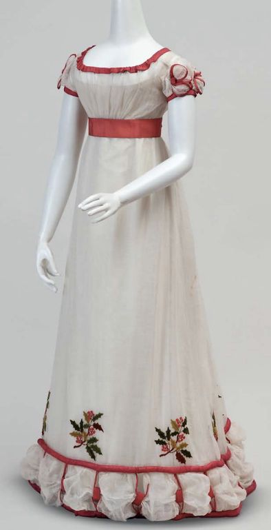 Evening dress, England, ca. 1824-1826 Orange Regency Dress, 1820s Fashion, Gaun Abad Pertengahan, Regency Gown, Regency Era Fashion, 1800s Fashion, Period Clothing, Regency Dress, Regency Fashion