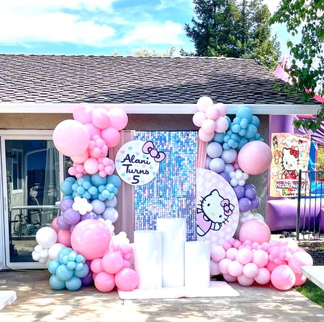 Kuromi Balloon Garland, Hello Kitty And Friends Birthday Party Decorations, Sanrio Balloon Garland, Hello Kitty Balloon Garland, Sanrio Birthday Party Decorations, Hello Kitty Birthday Party Table Decor, Sanrio Party Backdrop, My Melody And Kuromi Party Decorations, Kuromi Backdrop Birthday