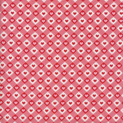 This remnant measures approximately 14" x WOF. Be Mine by Jane Alison for Henry Glass Fabrics is a Valentine's Day themed quilt fabric collection featuring classic heart prints, in a traditional red and pink color scheme. This fabric features a red bias plaid print with small hearts on a white background. Width: 43"/44" Material: 100% Cotton Swatch Size: 8" x 8" Heart Fabric Pattern, Small Hearts Background, Valentine’s Day Graphics, Red Valentines Aesthetic, Pink And Red Background, Red And Pink Background, Heart Print Pattern, Valentines Day Idea, Red And White Background