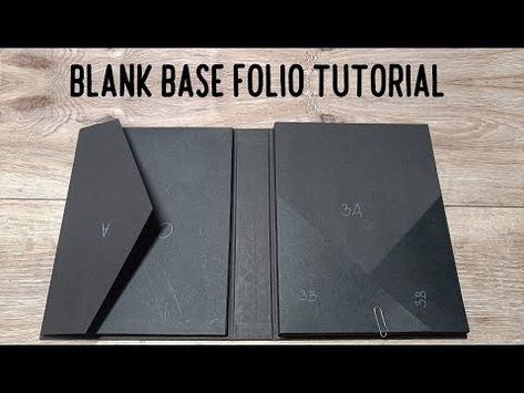 Folio Tutorials, Folio Layout, Diy Mini Album Tutorial, Folio Books, Diy Mini Album, Mini Album Tutorial, Scrapbook Tutorial, Mini Scrapbook, Mini Scrapbook Albums