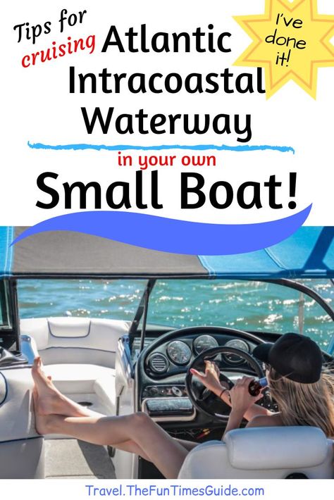 I travel a lot and I've enjoyed boating the Atlantic Intracoastal Waterway (or ICW). Thinking of cruising the Intercoastal Waterway in your own small boat? I've got some tips for you! #cruise #cruising #atlanticcoast #boating Intercoastal Waterway, Road Trip Necessities, Boating Tips, Vacation Checklist, Best Vacation Destinations, Travel Secrets, Intracoastal Waterway, Airline Travel, Boat Trip