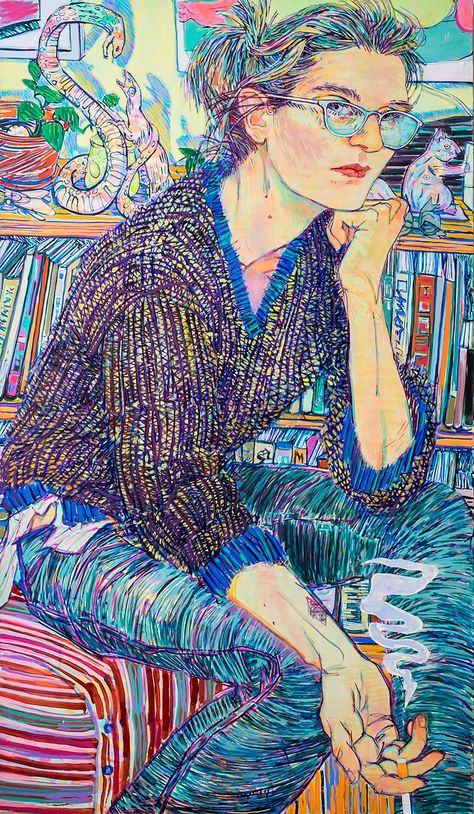 Hope Gangloff, Painting People, Arte Inspo, Cut Paper, Art Tips, Art Center, Make Art, Figure Painting, Figurative Art