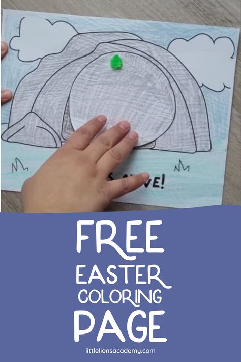 Easter Story Crafts, Jesus Preschool, Resurrection Crafts, Easter Religious Crafts, Toddler Sunday School, Free Easter Coloring Pages, Easter Lessons, Easter Sunday School, Jesus Coloring Pages