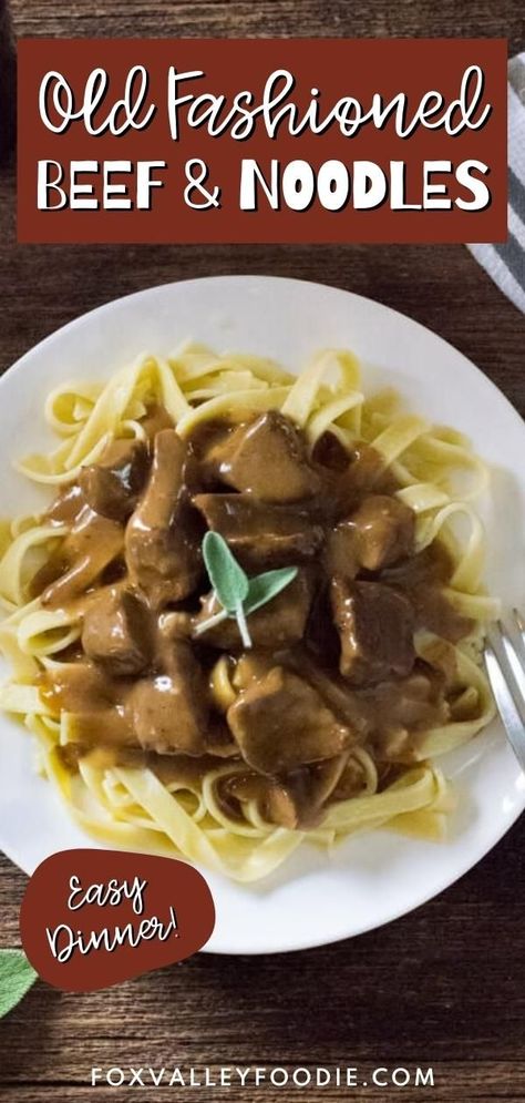 This Old Fashioned Beef & Noodles Dinner features tender chunks of sirloin steak smothered in a luxurious brown gravy and placed on top a bed of egg noodles. The great thing about this recipe is how easy it is to customize. Some obvious changes would be to add mushrooms, garlic, onion, or change the noodles to your favorite style of pasta. Easy Beef And Noodles Recipe, Egg Noodle Dishes, Top Sirloin Steak Recipe, Noodles Dinner, Cuts Of Steak, Beef Tips And Noodles, Sirloin Recipes, Sirloin Tip Steak, Sirloin Steak Recipes