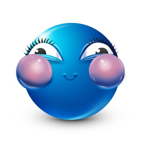 Emoji People, Blue Smiley Face, Blushing Emoji, Emoji Man, سبونج بوب, Emoticons Emojis, Blue Emoji, Scene Girl, Funny Emoji Faces