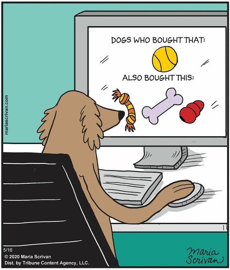 This Comic Artist Makes People Laugh With Single-Panel Jokes (70 Comics) Dog Shopping, Dog Humor, Dog Comics, Dog Jokes, Pet Boutique, Friday Humor, Cartoon Dog, Dog Quotes, Dog Memes