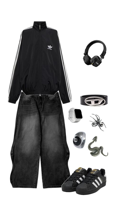 Baggy Outfit Ideas, Street Style Outfits Casual, 일본 패션, Guys Clothing Styles, Outfit Inspo Casual, Cool Outfits For Men, Y2k Outfits, Swaggy Outfits, Streetwear Men Outfits