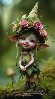 Magical Pictures Fantasy Art, Simple Cute Hairstyles, Fairy Creatures, Faery Art, Fairy Art Dolls, Elves And Fairies, Hairstyles For Girls, Fairy Pictures, Fairy Artwork