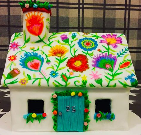 Hippie Gingerbread House, Funky Gingerbread House, Mexican Gingerbread House, Colorful Gingerbread House, Classy Cupcakes, Gingerbread House Pictures, Easy Gingerbread House, Homemade Gingerbread House, Gingerbread Creations