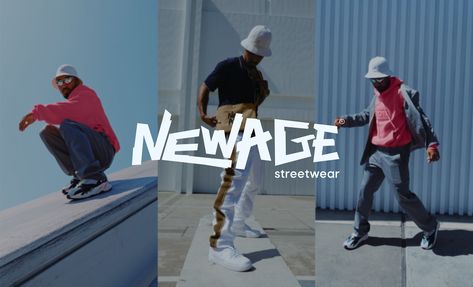 New Age streetwear, Brand Identity :: Behance Streetwear Brand Identity, Fashion Brand Poster, Brand Identity Design Layout, Streetwear Website, Streetwear Editorial, Tea Business, Strong Typography, Fashion Logo Branding, Arab Fashion